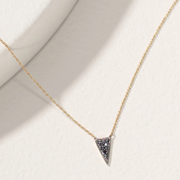 Covet 14kt Gold and Black Diamond Renegade Necklace - Picture 1 of 8